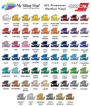 Load image into Gallery viewer, Oracal 651 12"